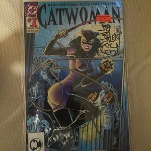Catwoman #1 Jim Balent Signed Art DC 1993 series Comic Book